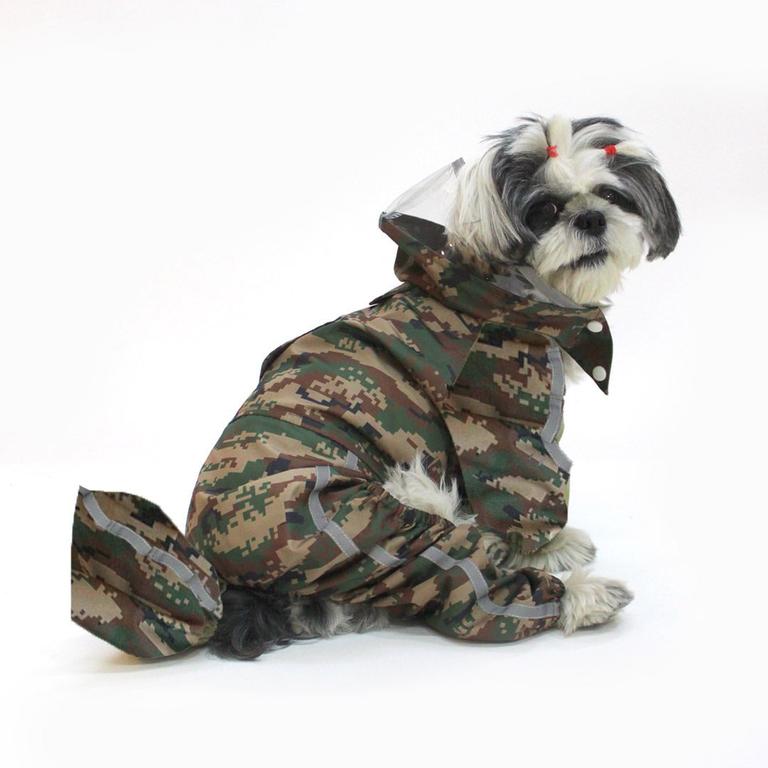 Green Camo Dino Raincoat