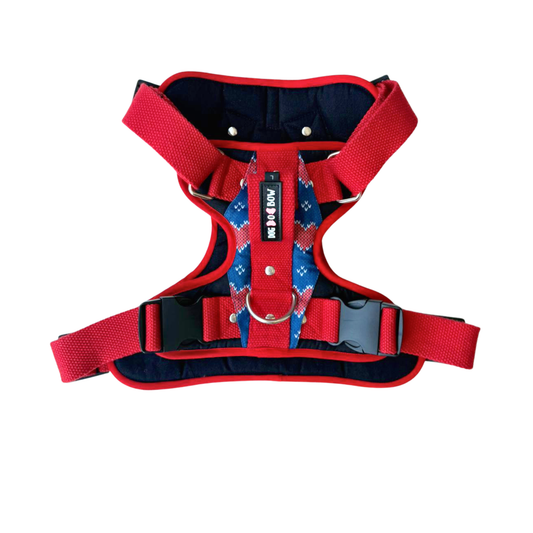 Hearty blue Double Padded Harness