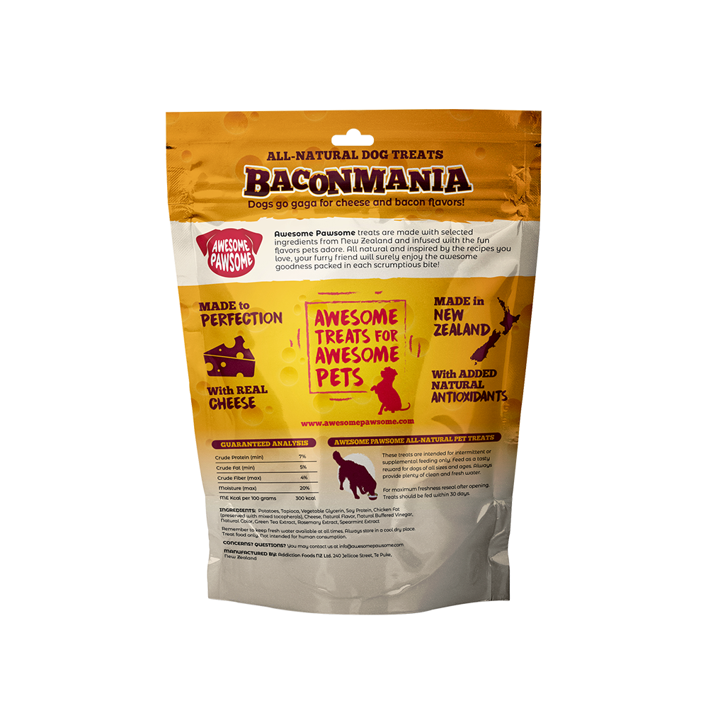 Baconmania All-Natural Grain -Free Dog Treats 85gm
