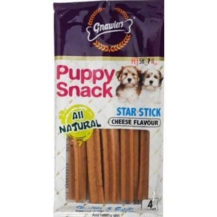 Gnawlers Puppy Snack Star Stick 80gm