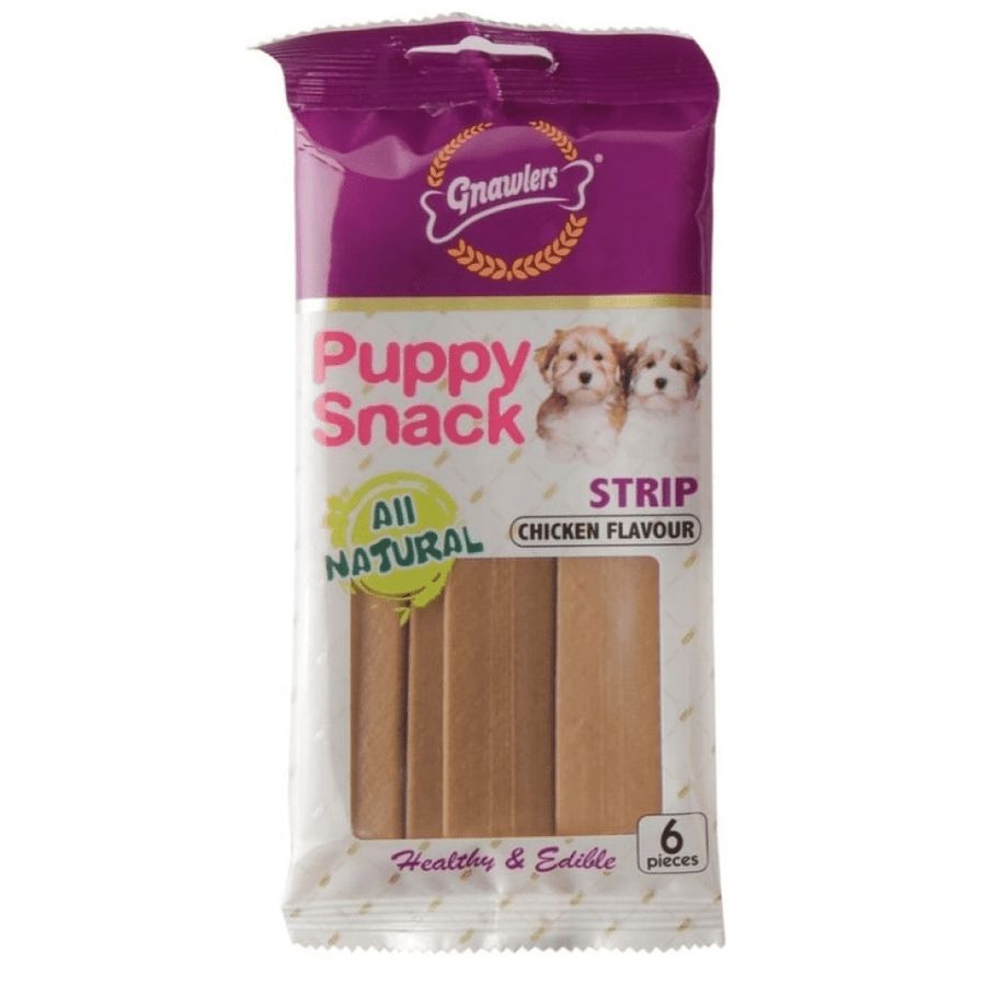 Gnawlers Puppy Snack Strip 80gm