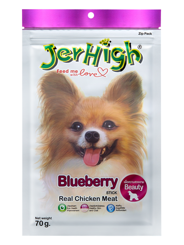 Jerhigh Chicken Blueberry Stick 70gm