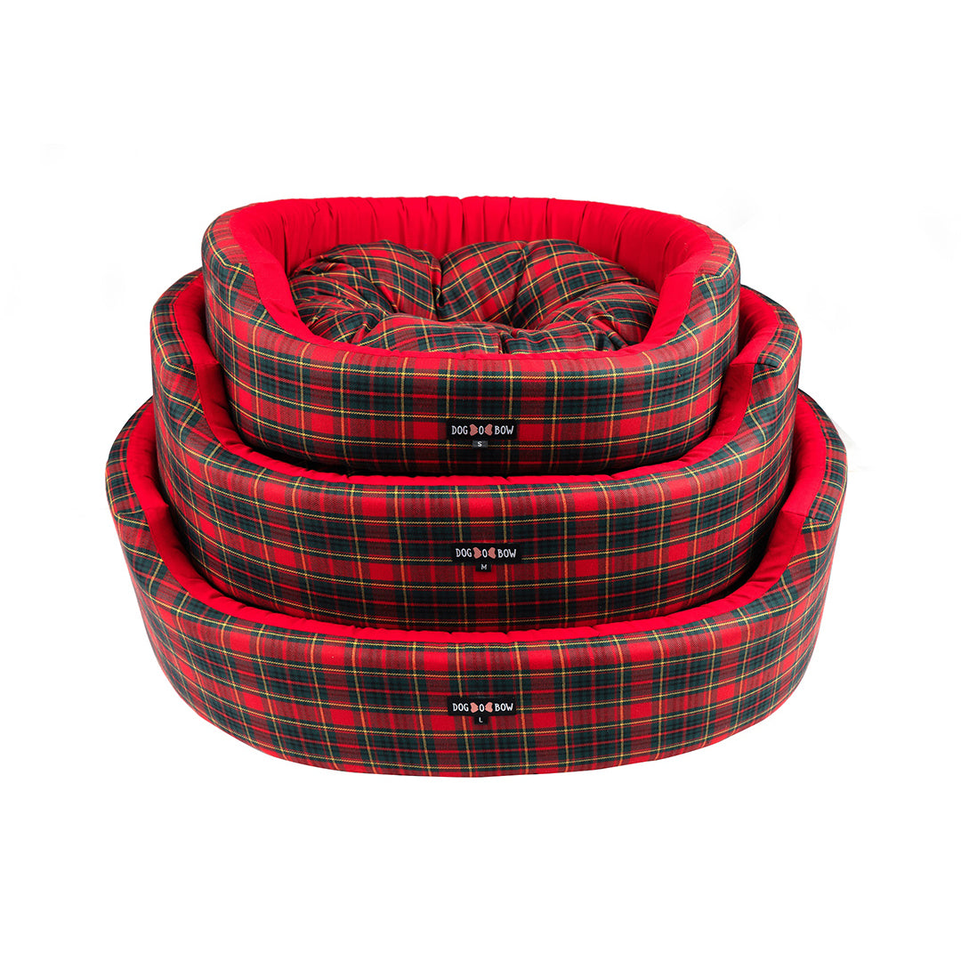 Red Jingle Round Bed