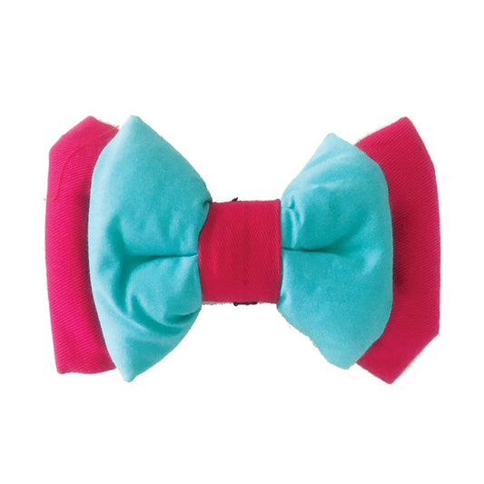 Pink Blue Neck Bow