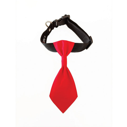 Plain Red Neck Tie Collar