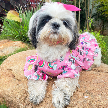 Quirky Pink Shirt Frock