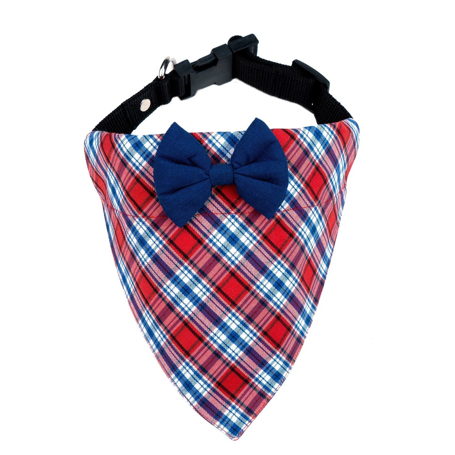 Red Check Collar Scarf