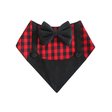 Red Shepherd Check Dungaree Bandana