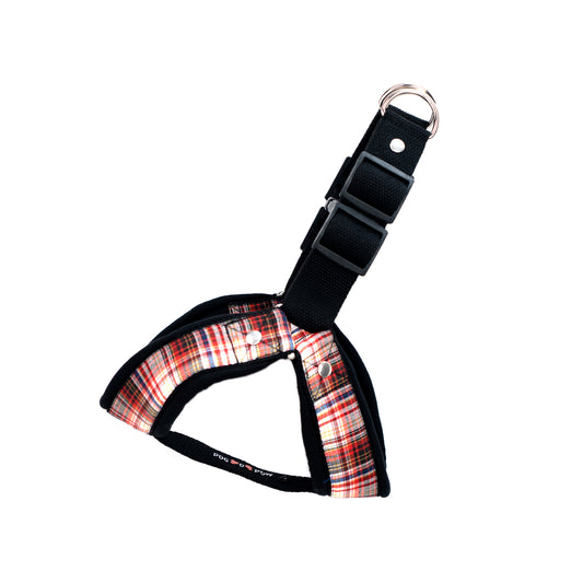 Red Check Step-in Harness