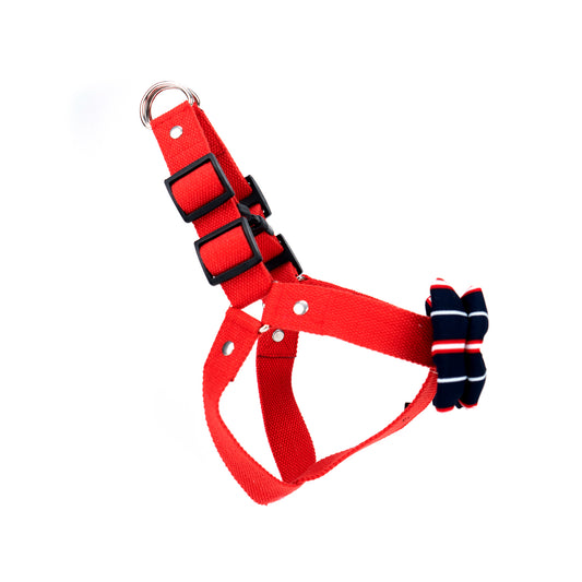 Red Step-in Harness with Bow