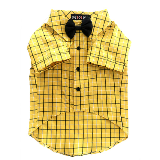 Yellow-Black Check Shirt